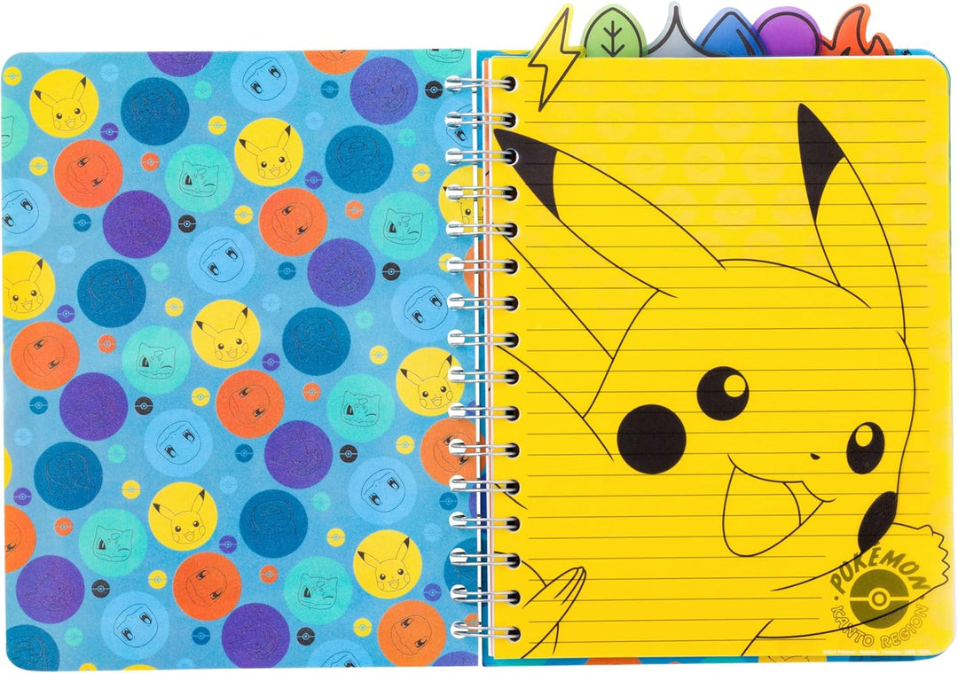 Pokemon Kanto Region Map Spiral Tabbed Notebook 8 x 5 Inches - Fundom