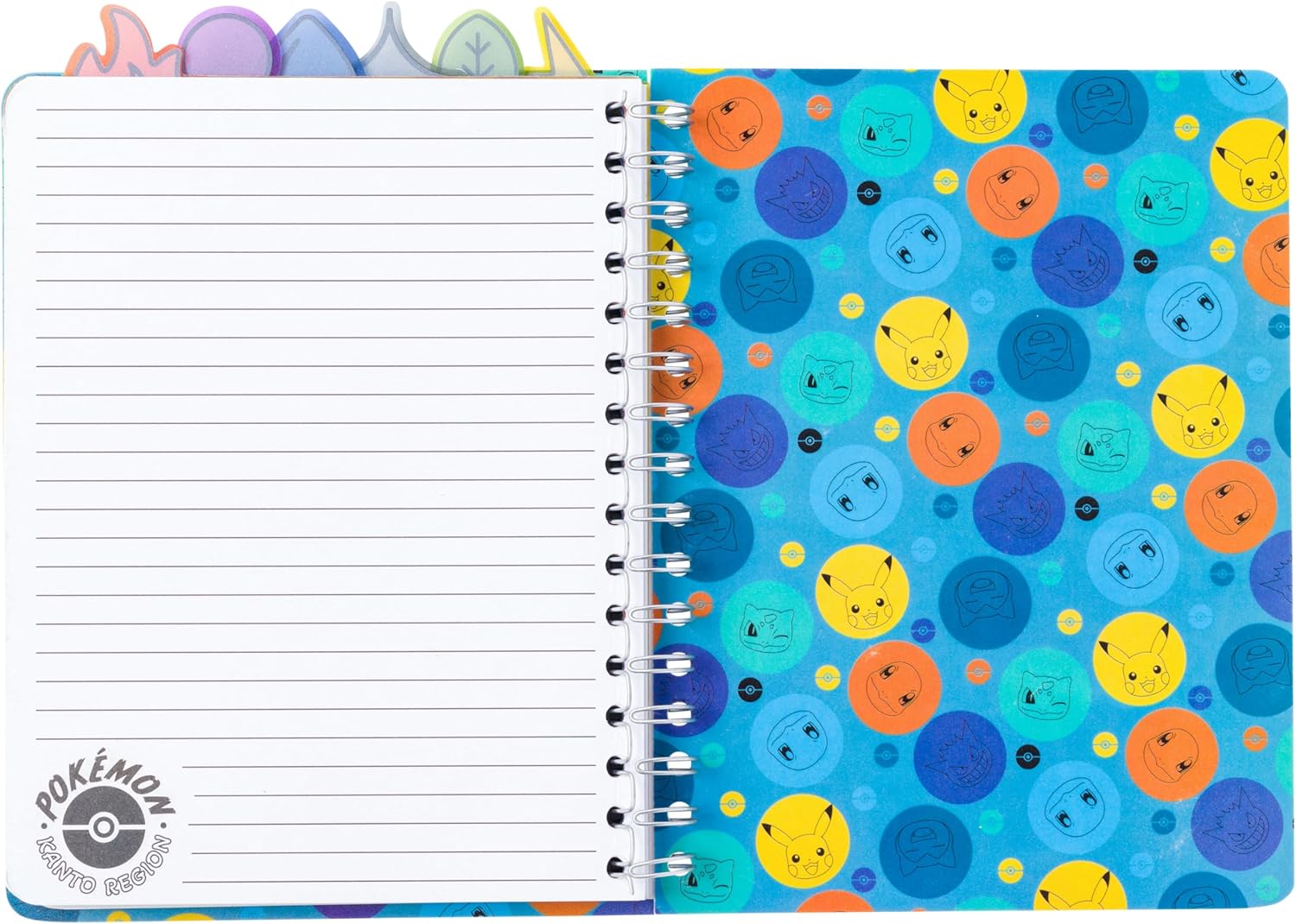 Pokemon Kanto Region Map Spiral Tabbed Notebook 8 x 5 Inches - Fundom