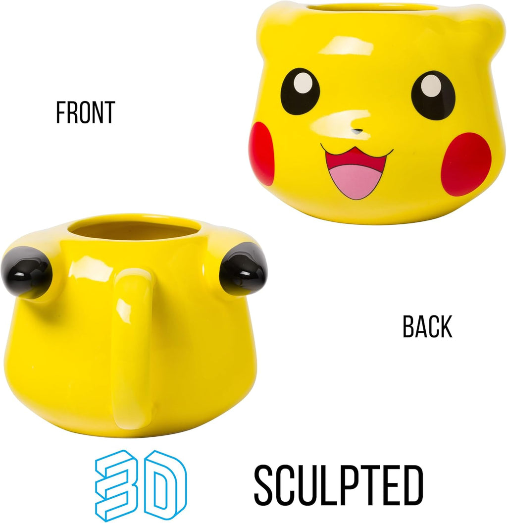 Pokemon Pikachu 3D Sculpted Ceramic Mug 20oz - Fundom