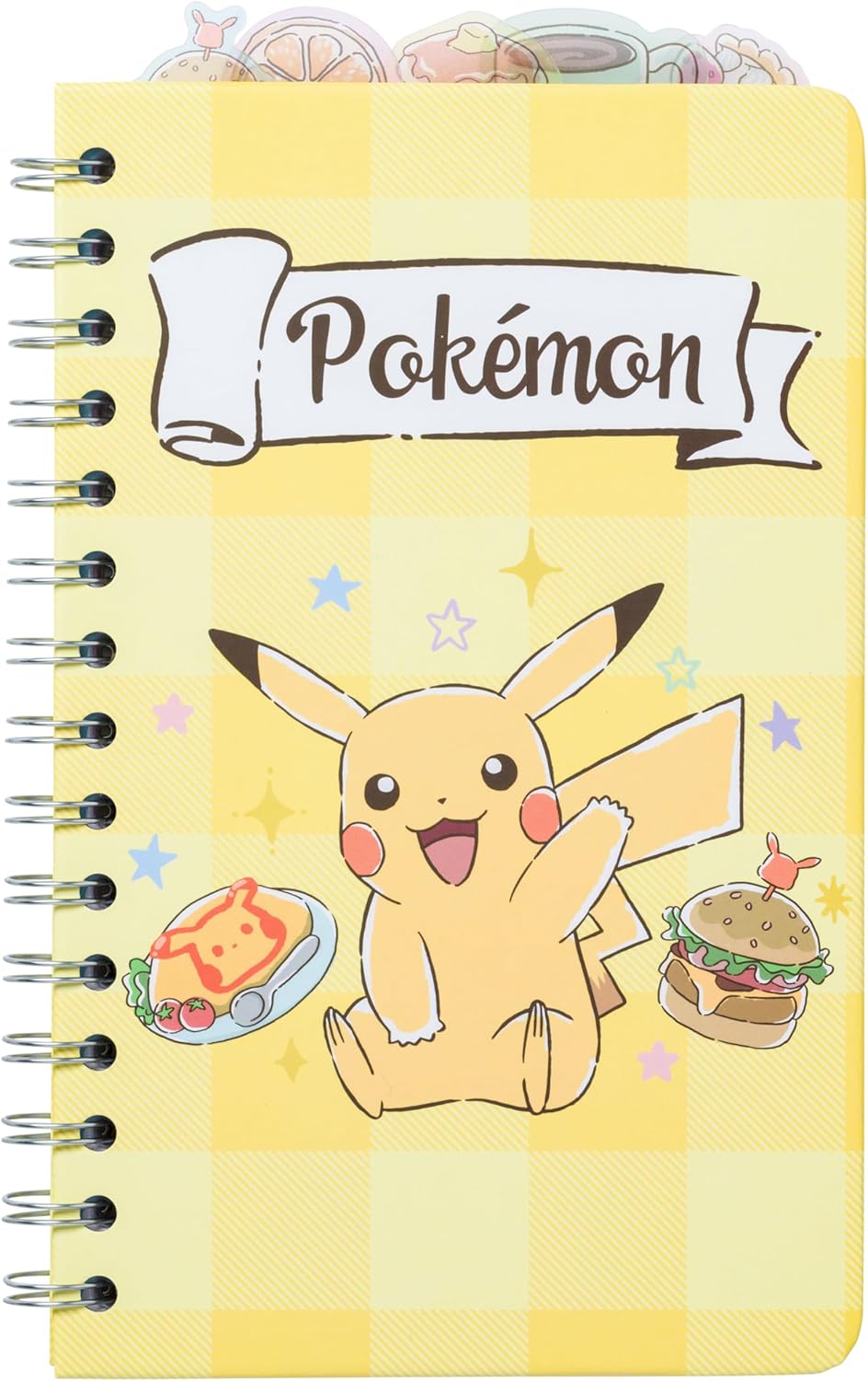 Pokemon - Pikachu, Yamper, Piplup, and Eevee 8in by 5in Spiral Tabbed Notebook - Fundom