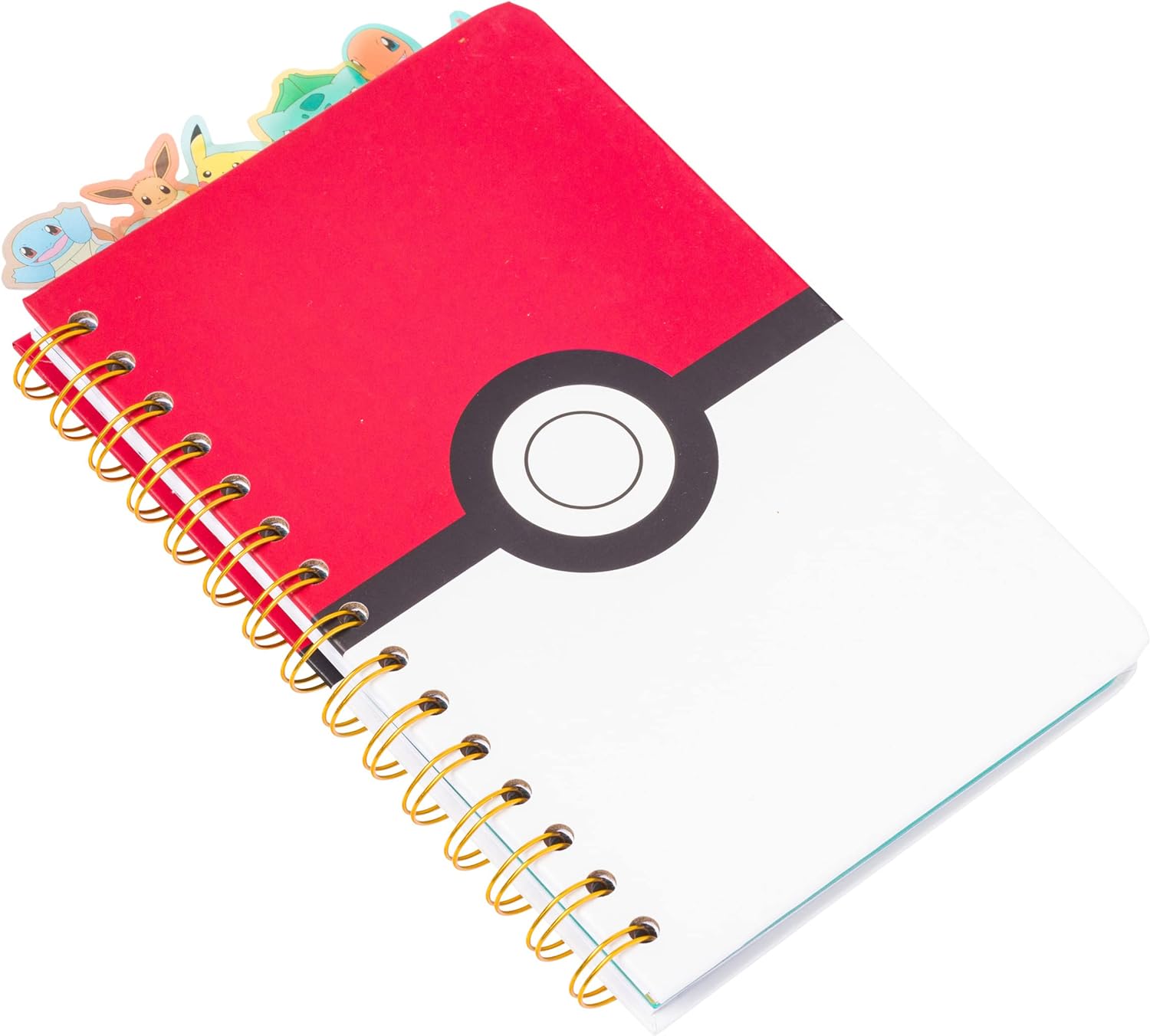 Pokemon Pokeball Starters Spiral Tabbed Notebook 8 x 5 Inches - Fundom
