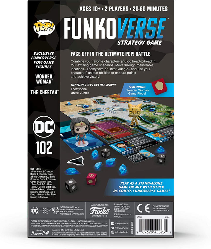 Pop! Funkoverse: DC Comics 102 - 2 - Pack Wonder Woman and The Cheetah - Fundom