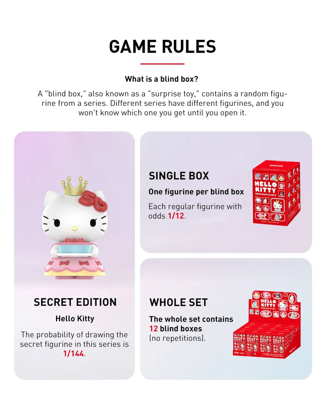 Pop Mart Sanrio Hello Kitty 50th Anniversary Series Blind Box - Fundom