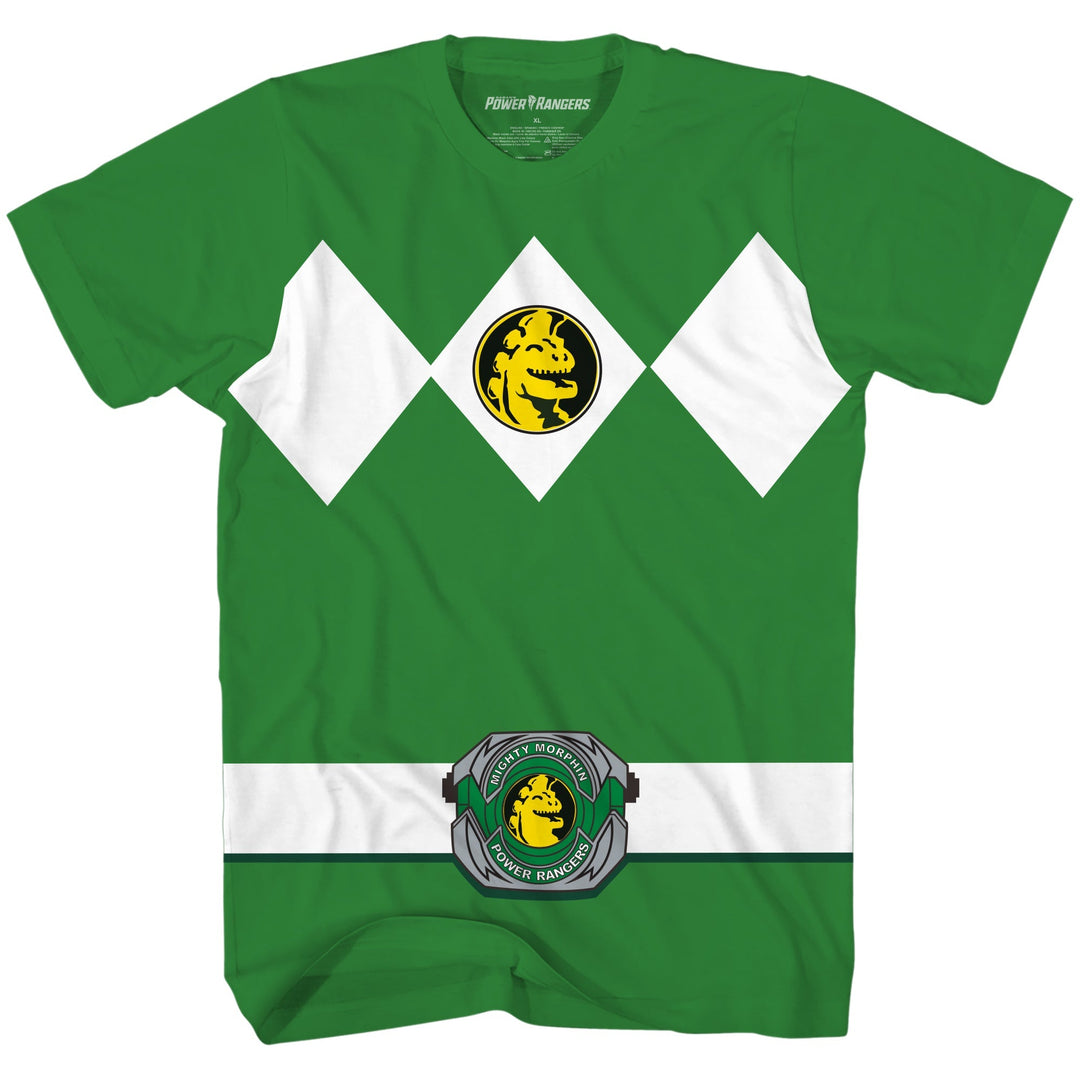 Power Rangers Green Ranger Costume Adult T Shirt - Fundom