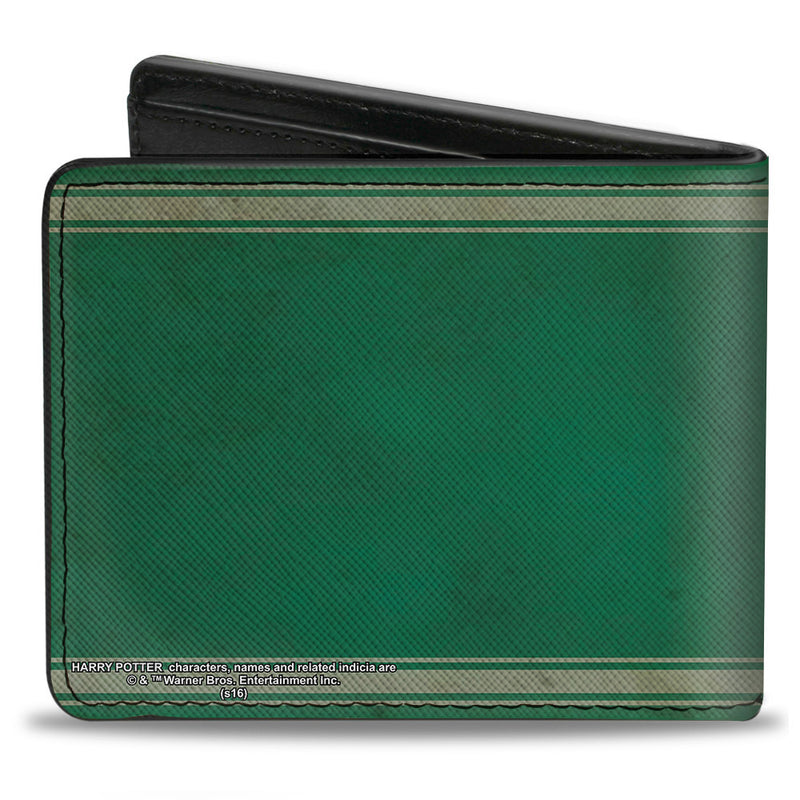 Harry Potter Slytherin Crest Logo Adult Bi-Fold Wallet