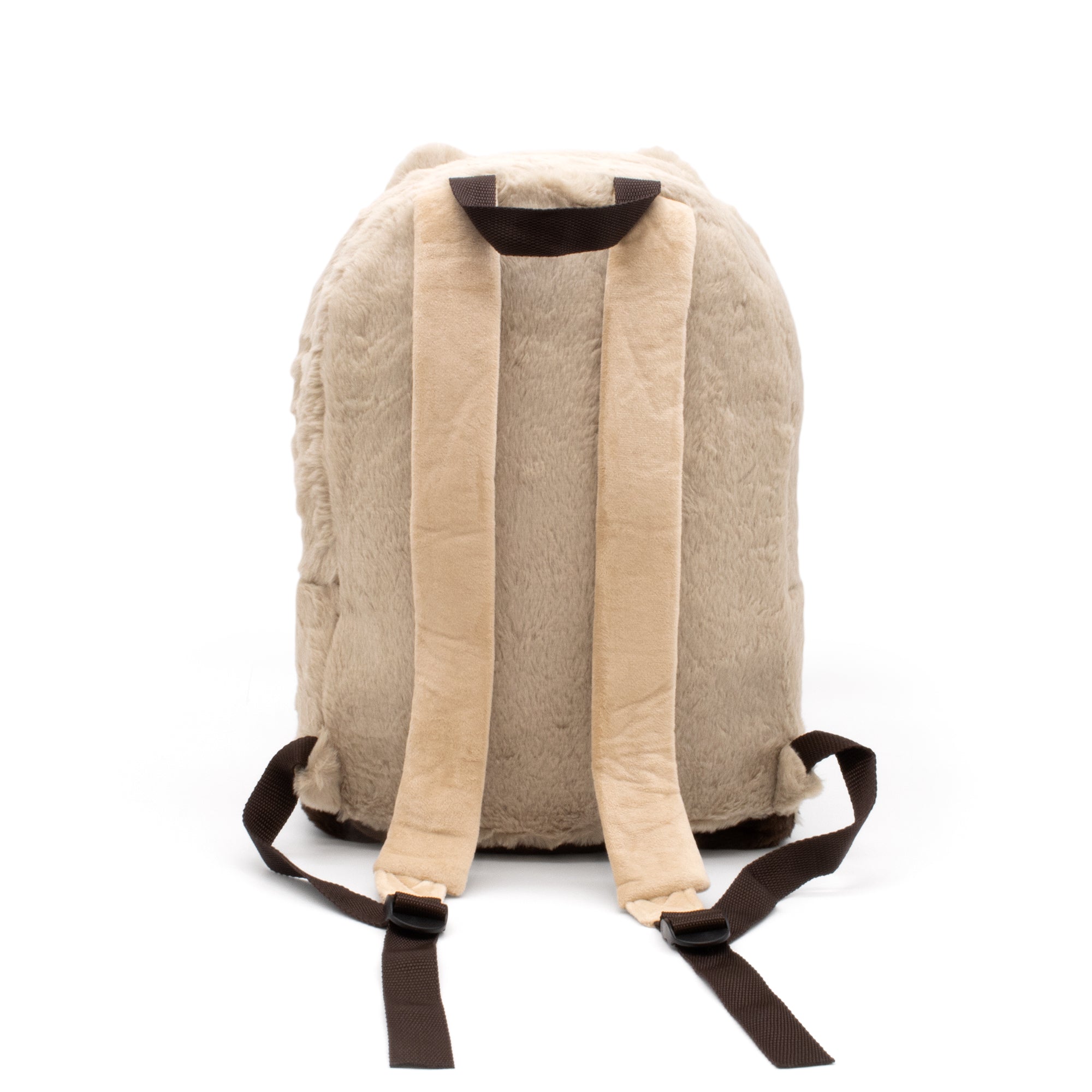 Pusheen The Cat Face Plush Backpack Bag with Front Pocket