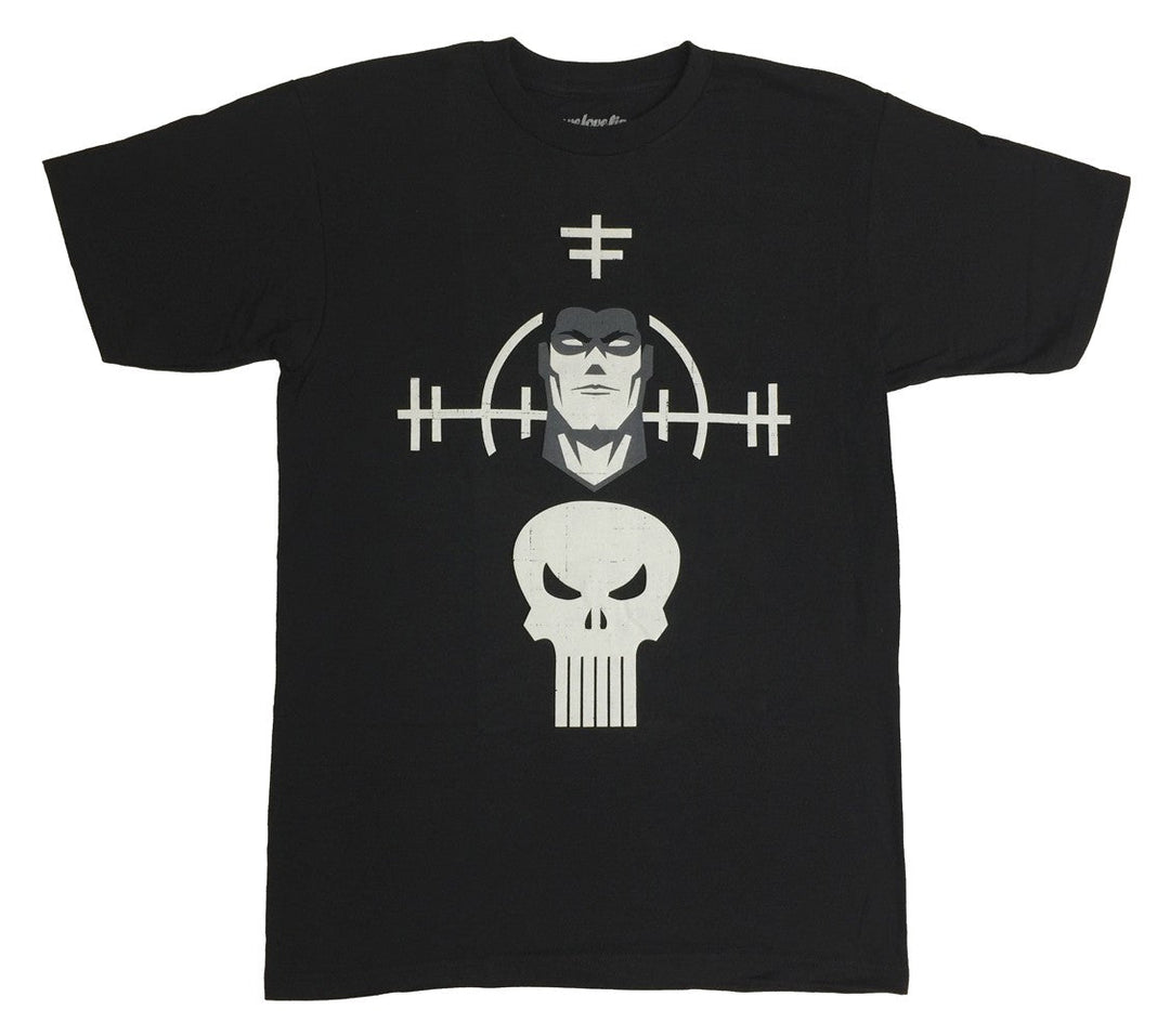 Punisher Minimal Marvel Comics Adult T-Shirt - Fundom
