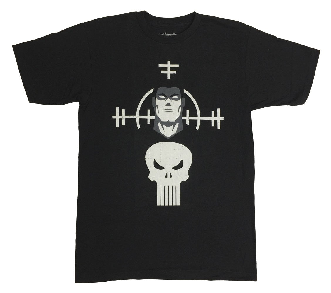 Punisher Minimal Marvel Comics Adult T-Shirt - Fundom