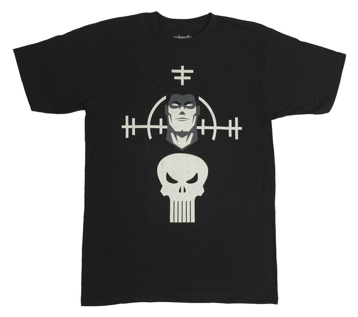 Punisher Minimal Marvel Comics Adult T-Shirt - Fundom