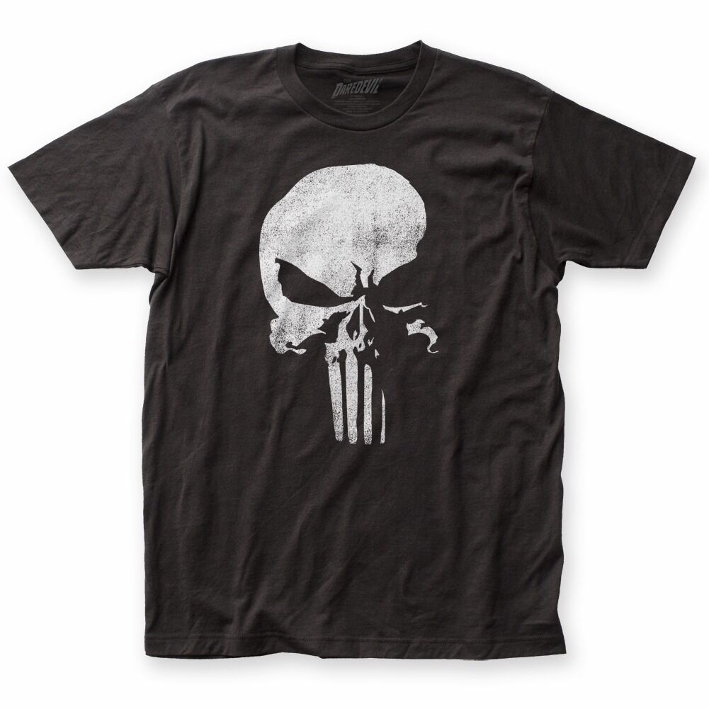 Punisher New Logo Marvel Comics Adult T-Shirt - Fundom