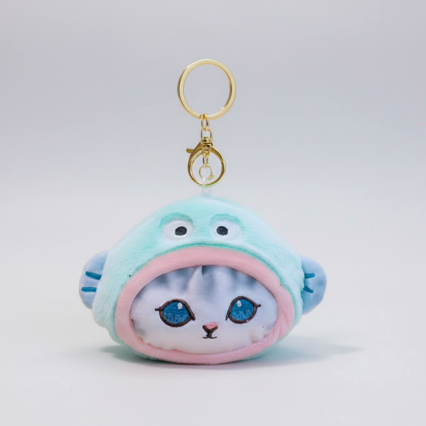 Mofusand Sanrio Hangyodon Coin Purse Keychain