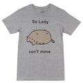 Pusheen The Cat So Lazy Can't Move Cute Adult T-Shirt - Fundom