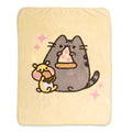 Pusheen With Pizza Foodie Super Soft Plush Throw Blanket 45in. By 60in. - Fundom
