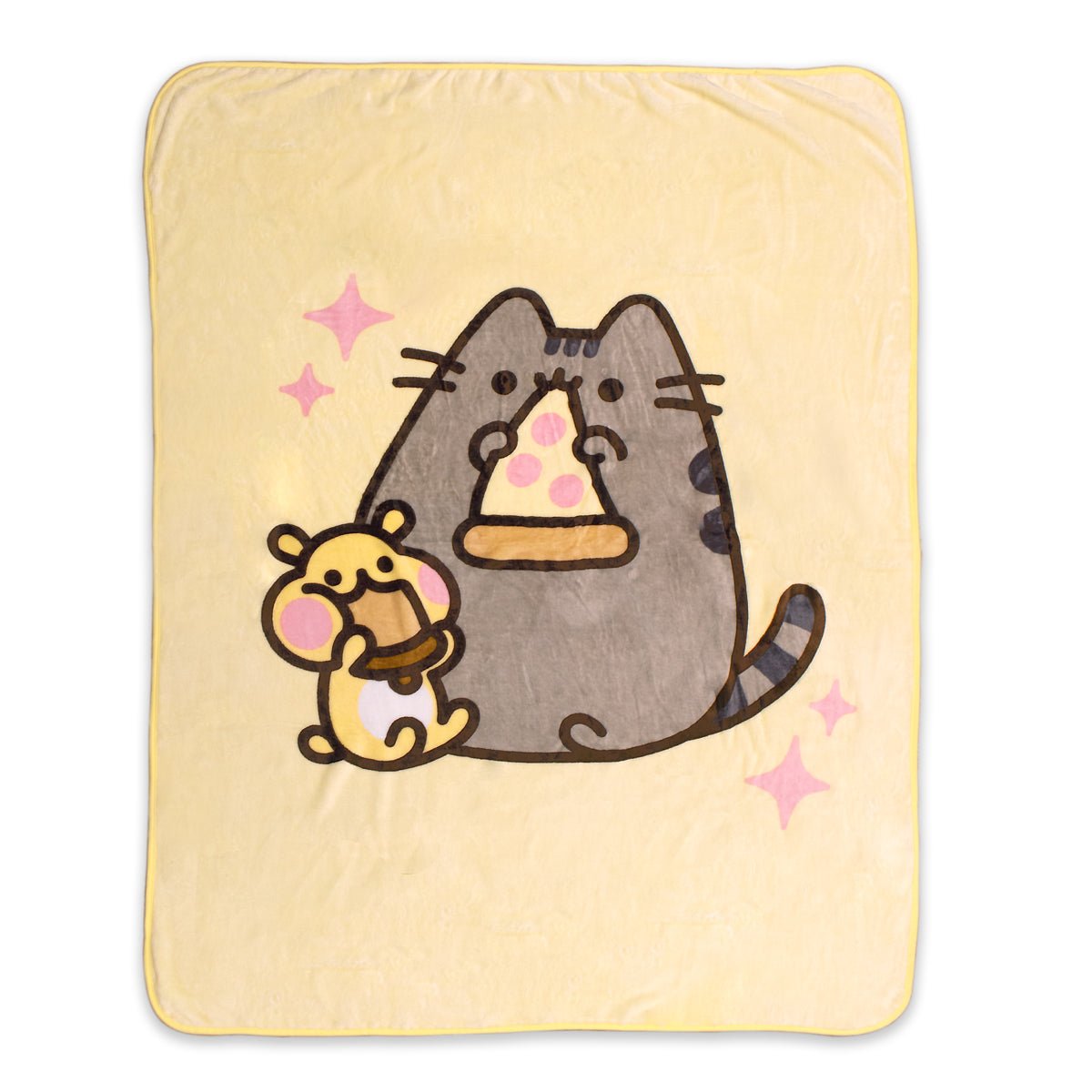 Pusheen With Pizza Foodie Super Soft Plush Throw Blanket 45in. By 60in. - Fundom