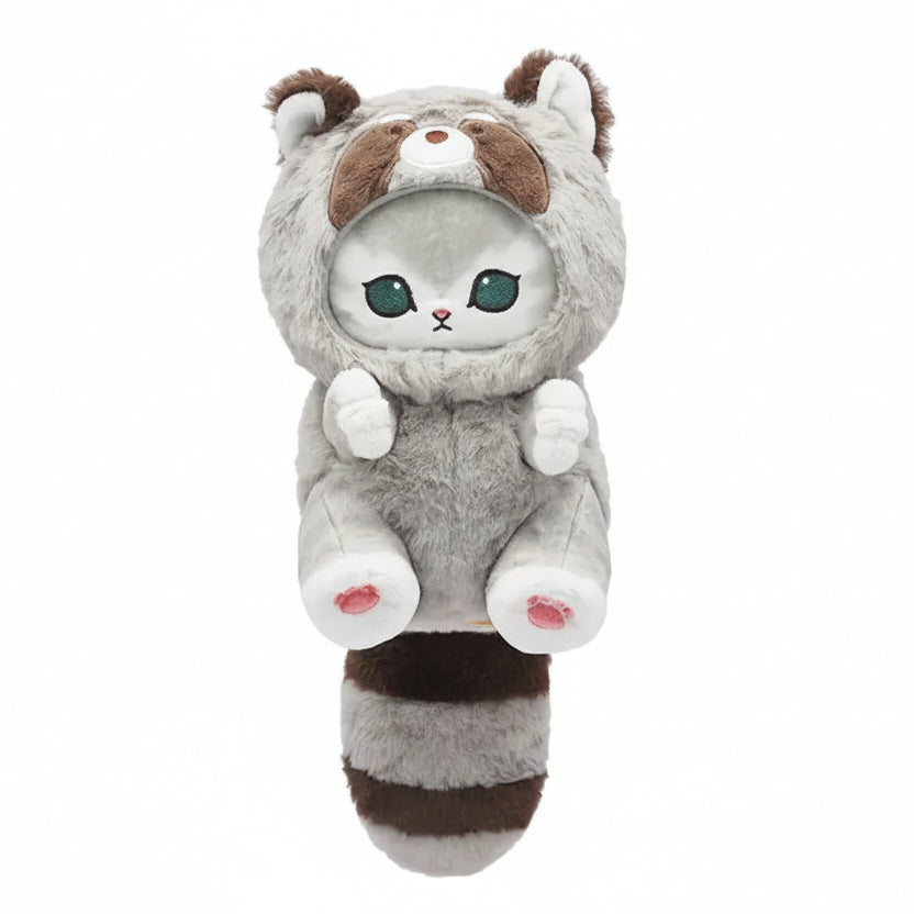 Mofusand Kawaii Raccoon Cat Plush 9"