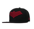 Red Hood Symbol New Era 9Fifty Black Scarlet Snapback Cap Hat - Fundom