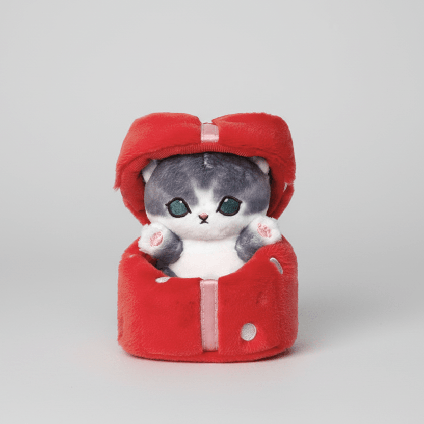Mofusand Red Gift Box Cat Plush 5" - Fundom