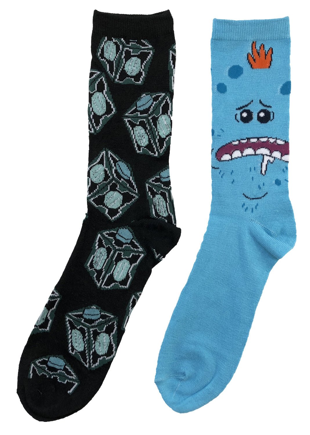 Rick And Morty Meeseeks Box 2 Pack Crew Socks - Fundom