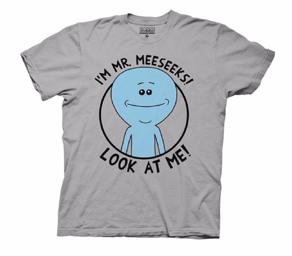 Rick And Morty Mister Meeseeks Look At Me Adult T-Shirt - Fundom