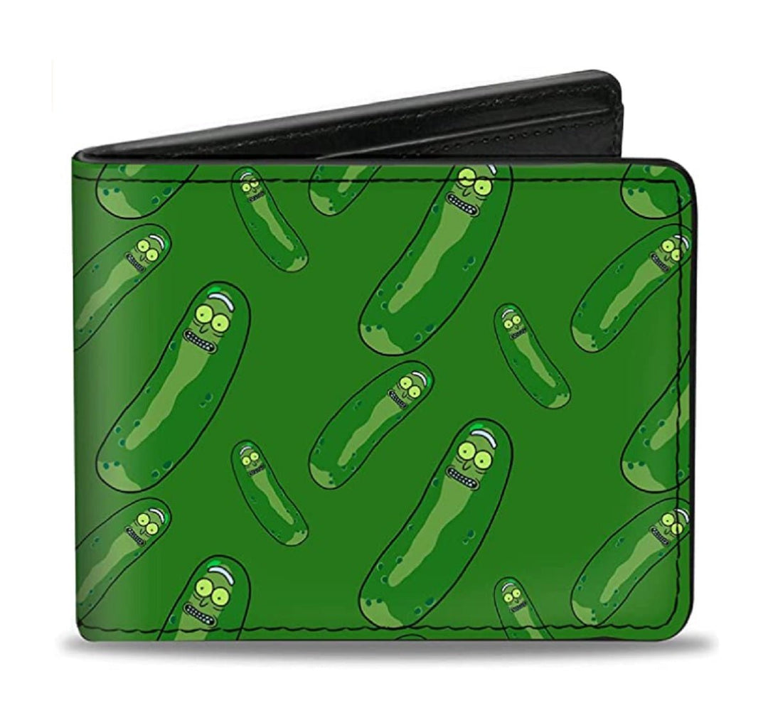 Rick and Morty Pickle Rick Pose Scattered Bi - Fold Wallet - Fundom