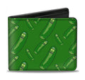 Rick and Morty Pickle Rick Pose Scattered Bi - Fold Wallet - Fundom