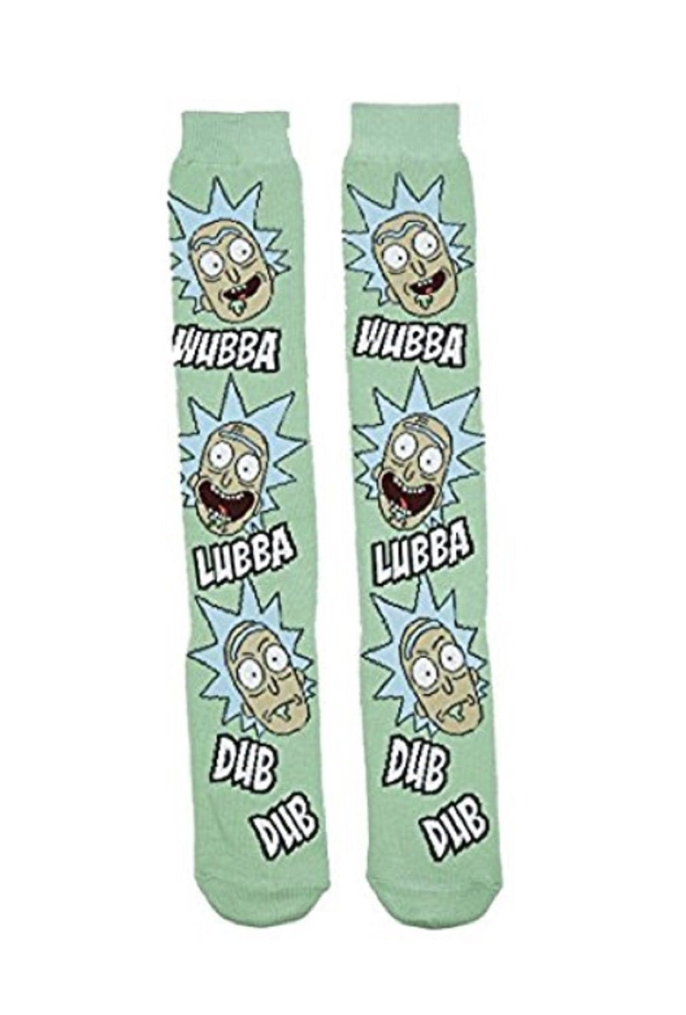 Rick And Morty Wubba Lubba Dub Dub Adult Knee High Socks - Fundom