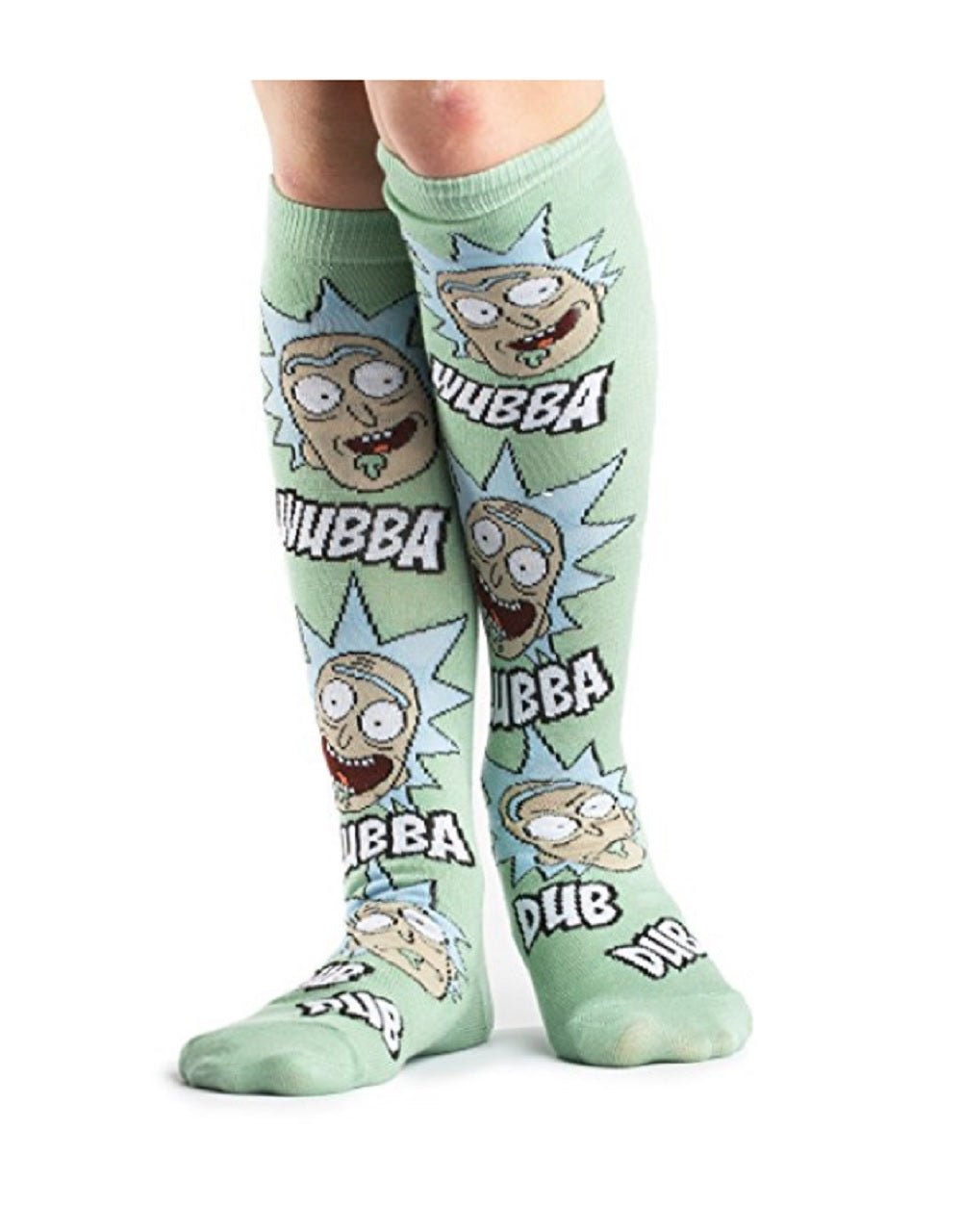 Rick And Morty Wubba Lubba Dub Dub Adult Knee High Socks - Fundom