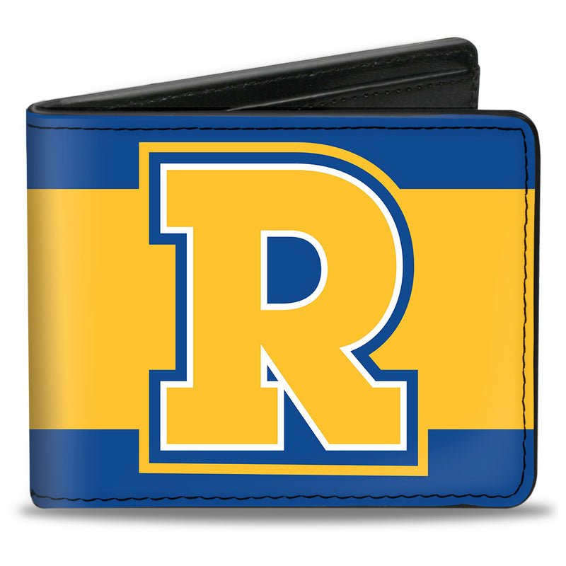 Riverdale R Logo Stripe Blue Yellow Bi - Fold Wallet - Fundom
