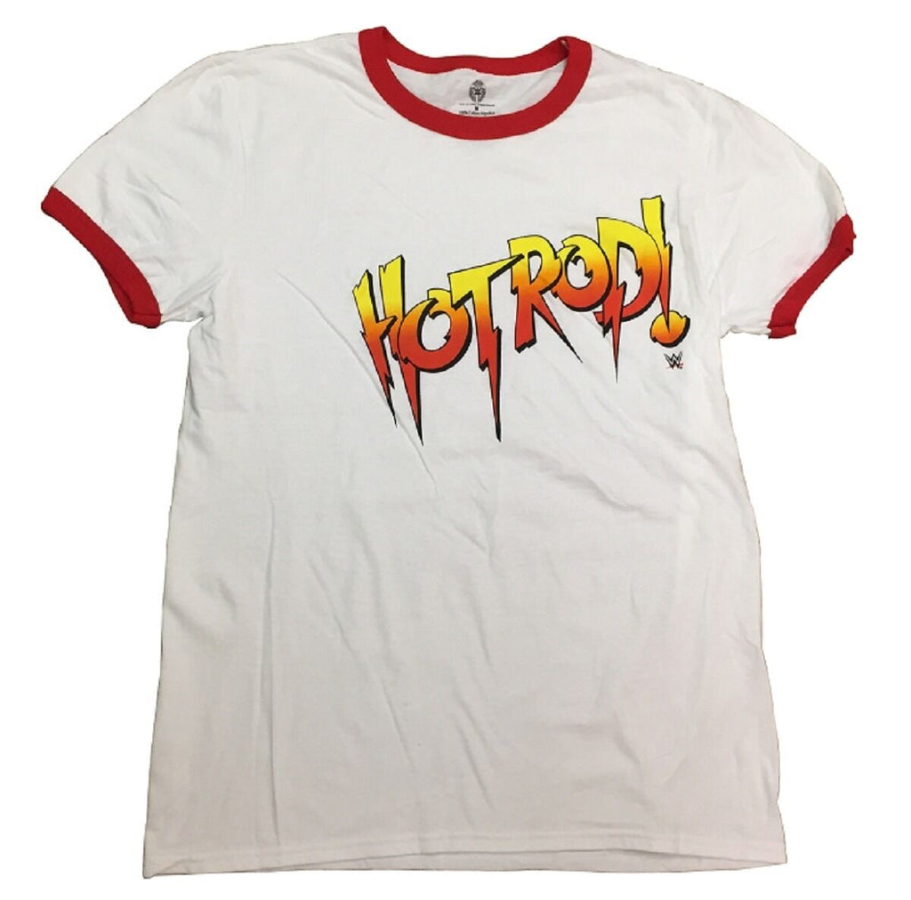 Roddy Piter Hot Rod Logo WWE Adult Ringer T-Shirt - Fundom