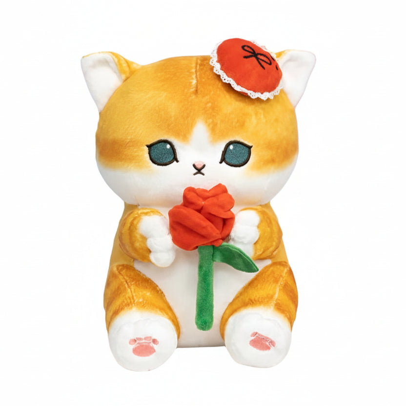 Mofusand Rose Cat Plush 9"