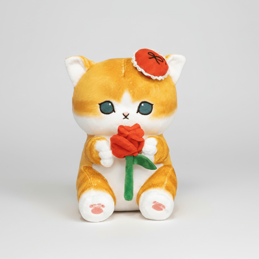 Mofusand Rose Cat Plush 9" - Fundom