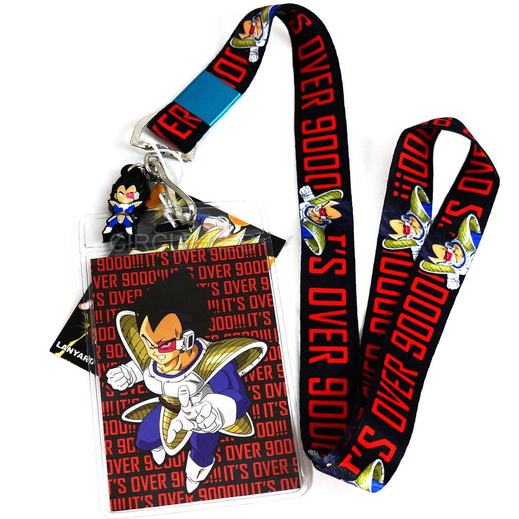 Dragon Ball Z Vegeta It's Over 9000 Anime Lanyard Neck Strap ID Holder