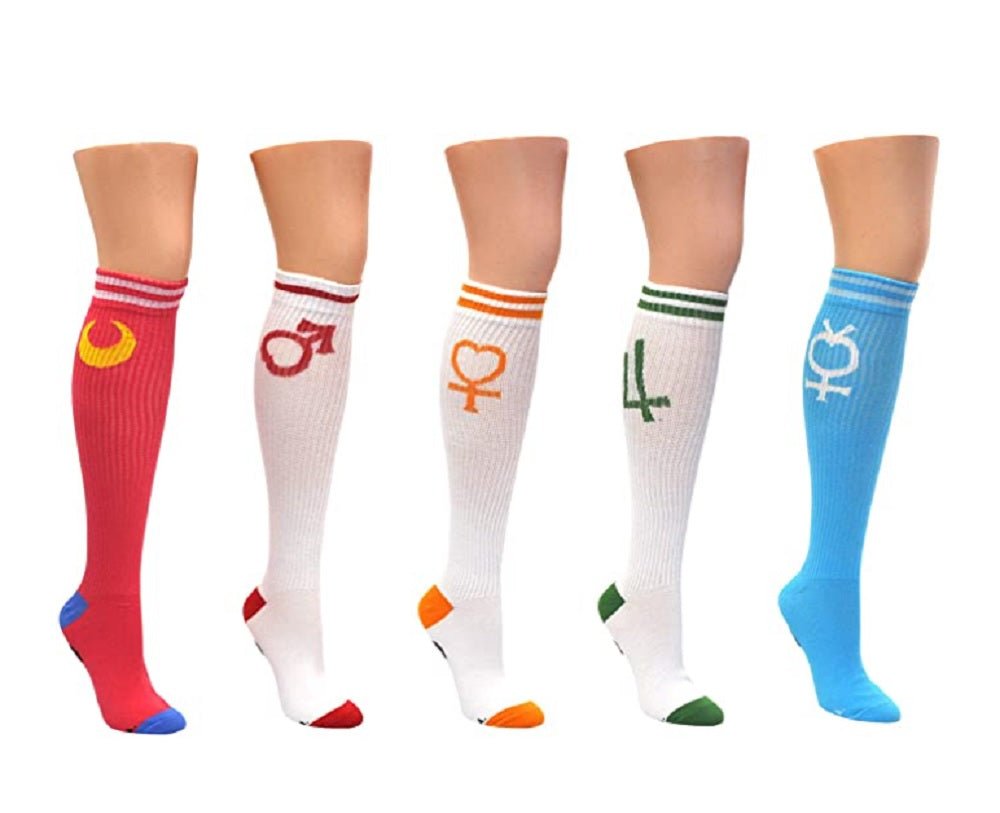 Sailor Moon 5 Pair Pack Anime Ladies Knee High Socks - Fundom