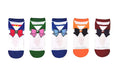 Sailor Moon Bows 5 Pack Socks Lowcut Socks - Fits Shoe Size 4 - 10 - Fundom