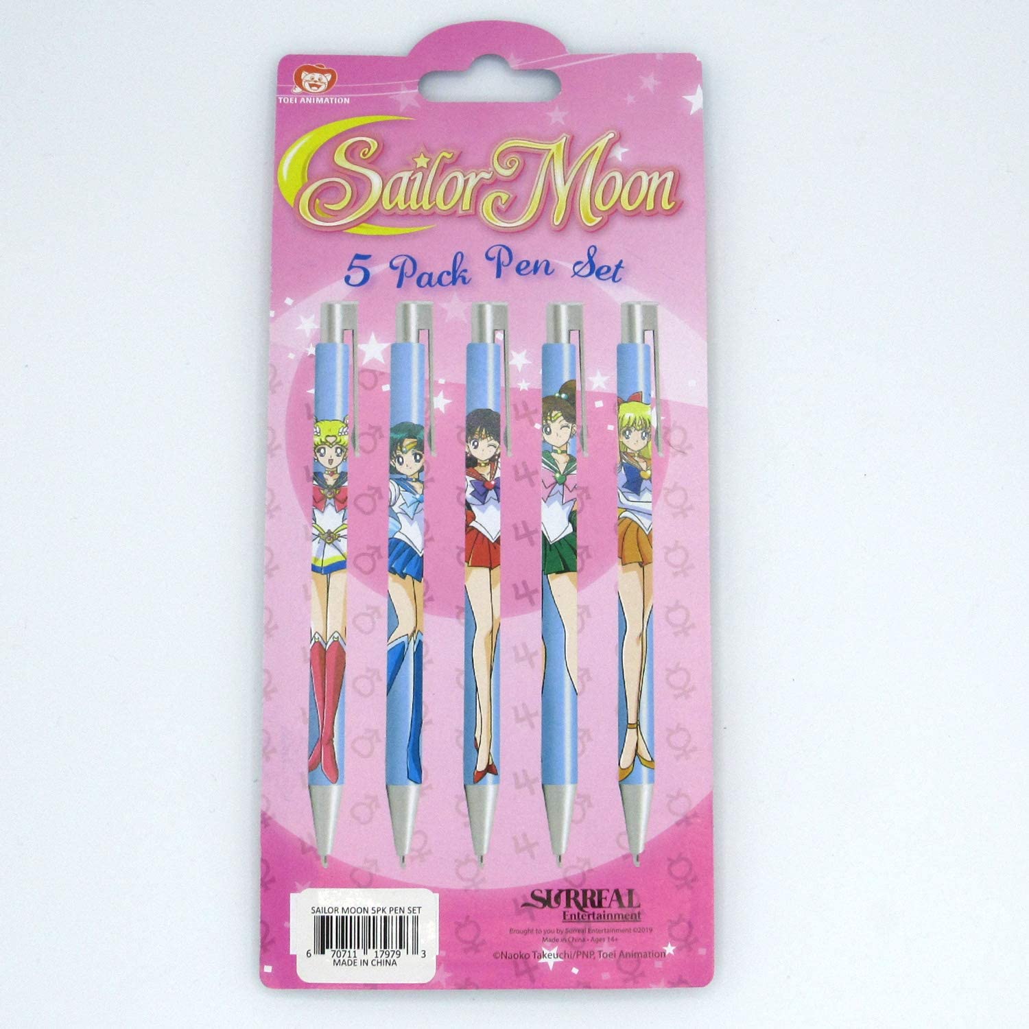 Sailor Moon Featuring Sailor Mercury Mars Jupiter Venus and Sailor Moon Pen Set of Five - Fundom