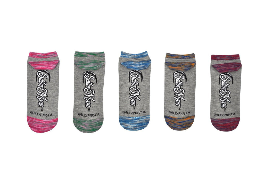 Sailor Moon Space Dye 5 Pack Socks Lowcut Socks - Fits Shoe Size 4 - 10 - Fundom