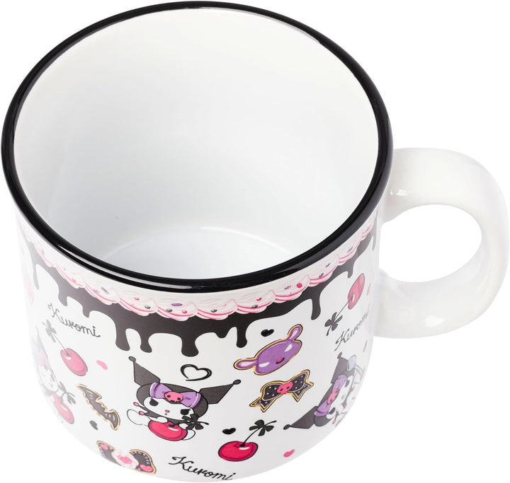Sanrio Hello Kitty and Friends Keromi Sanrio Cake Toss Pattern Camper Mug 20 Ounces - Fundom