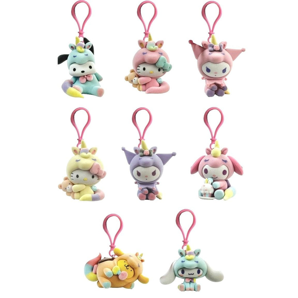 Sanrio Hello Kitty And Friends Pastel Outfit Exclusive Jumbo Flocked Hanger Bag Clip Blind Box - Fundom