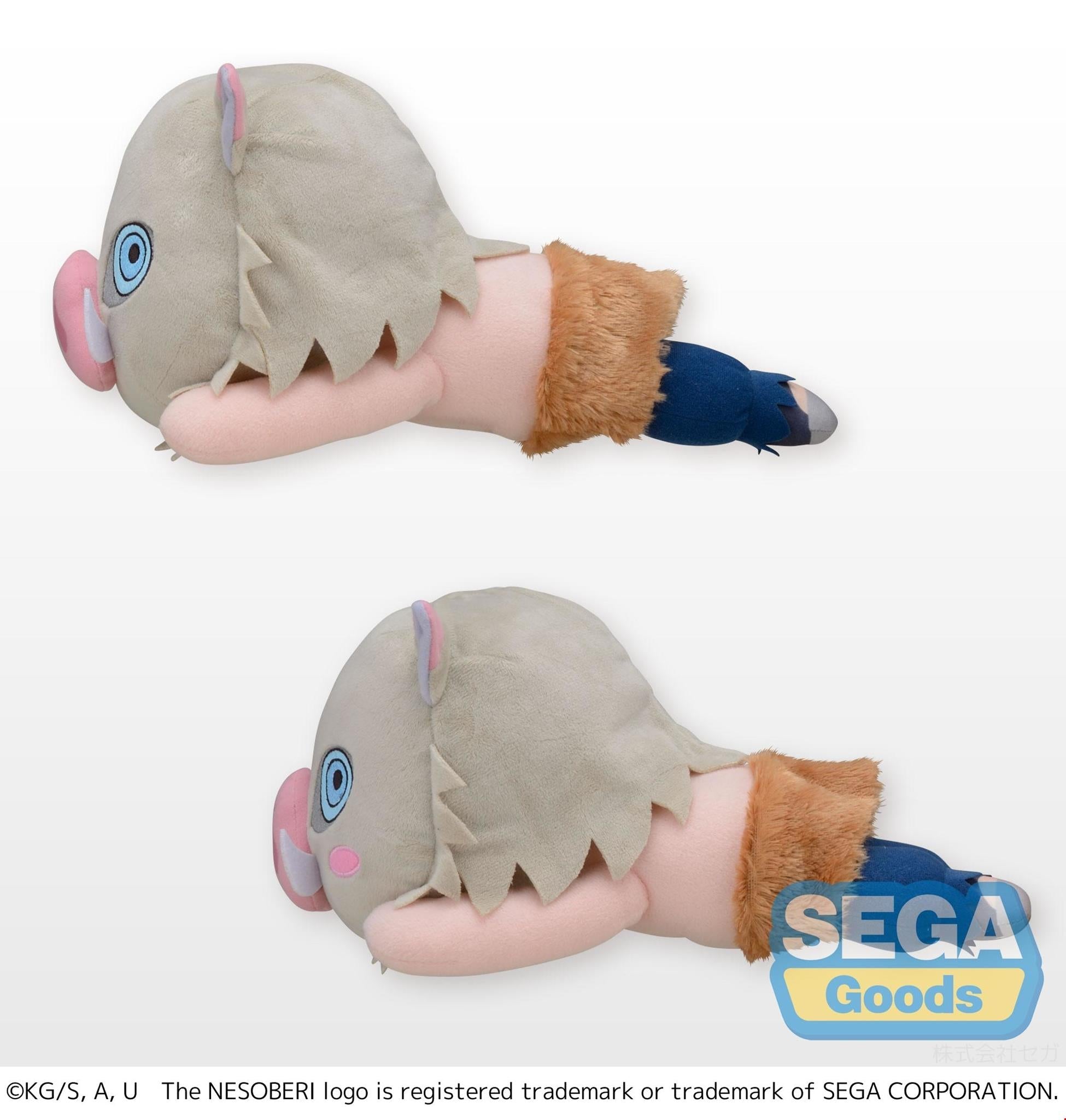 SEGA Demon Slayer Kimetsu no Yaiba Blushing Hashibira Inosuke Lay - Down Plush 15" - Fundom