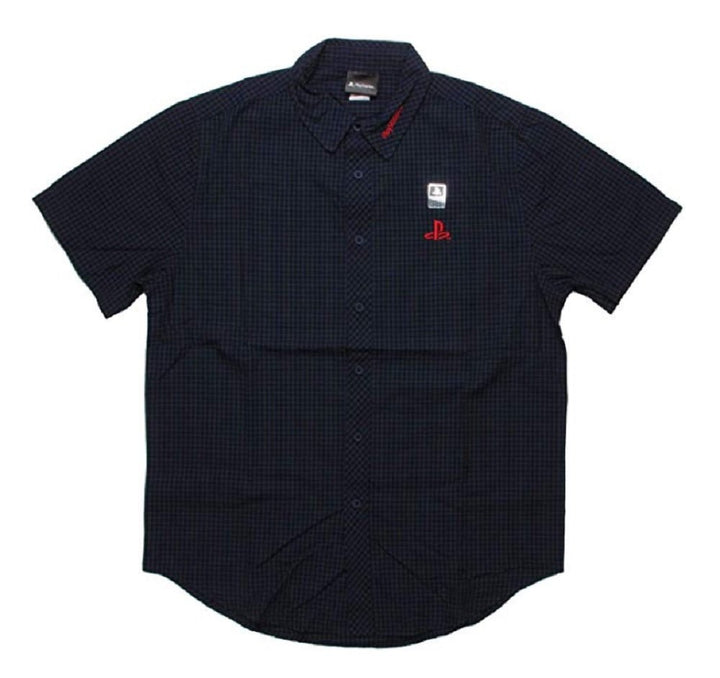 Sony Playstation Logo Shop Gamer Adult Work Shirt - Fundom
