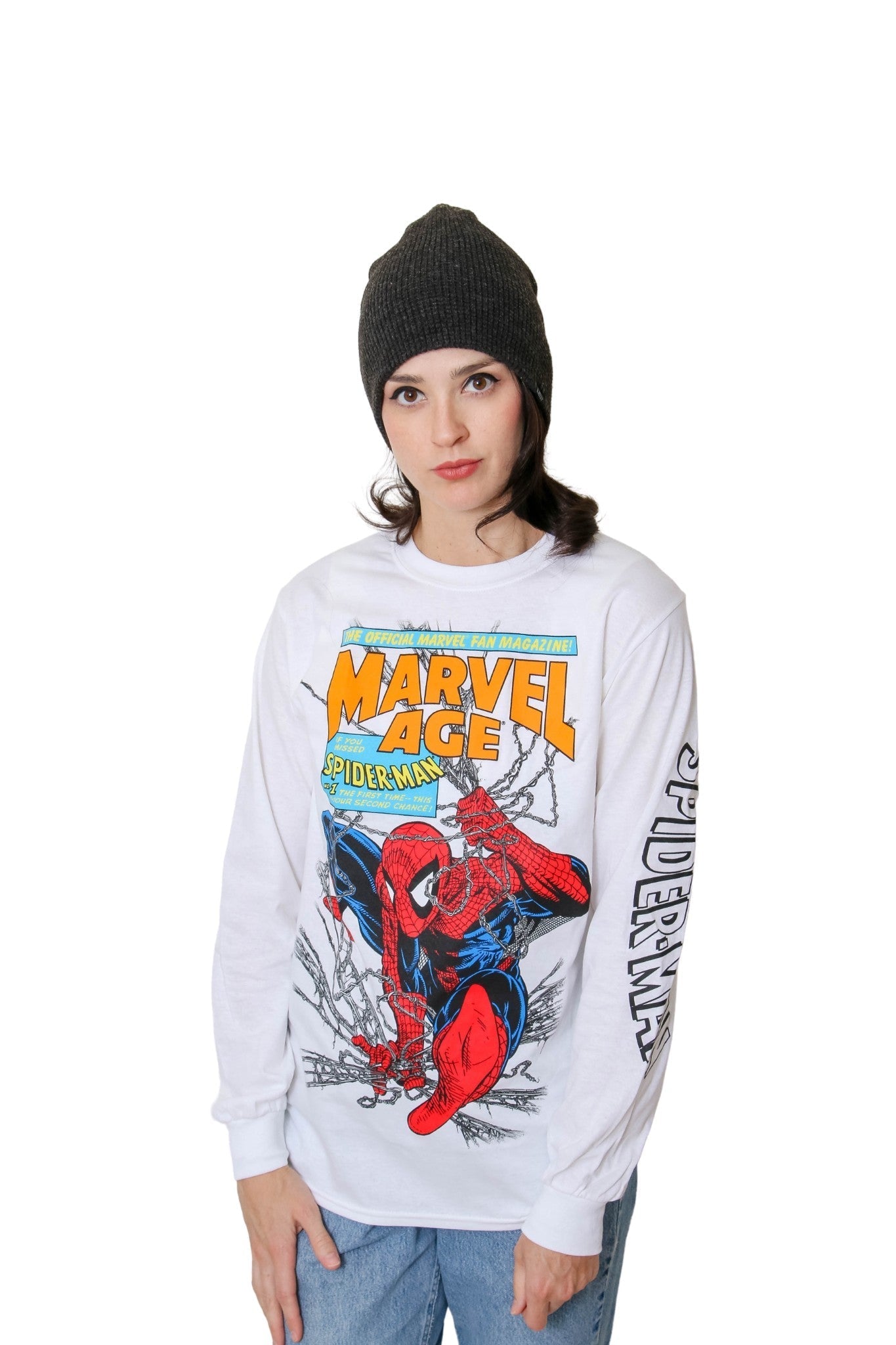 Spider - Man 90's Marvel Age Marvel Adult Long Sleeve T Shirt - Fundom