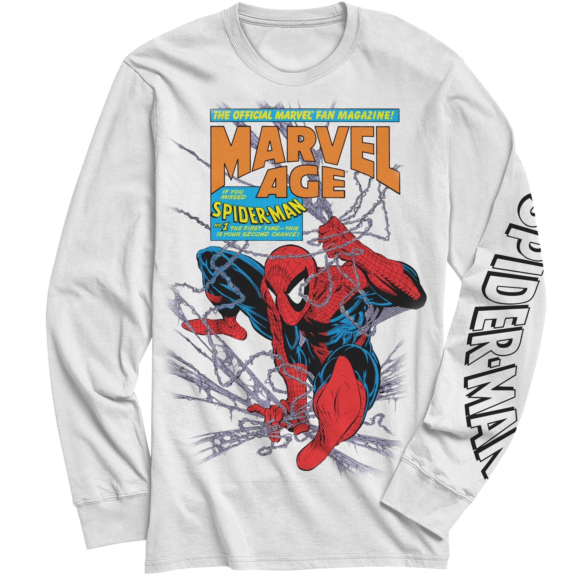 Spider - Man 90's Marvel Age Marvel Adult Long Sleeve T Shirt - Fundom