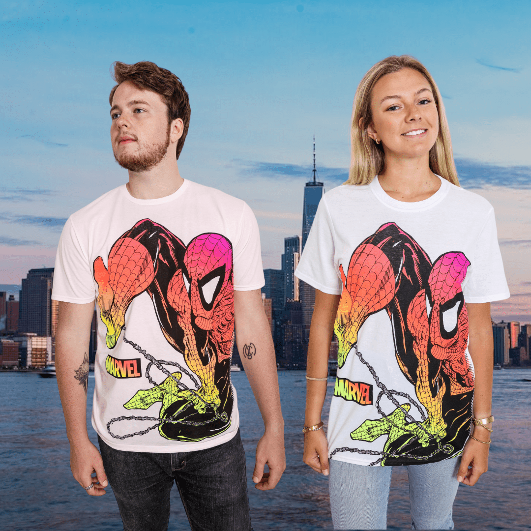 Spider - Man Chromatic Marvel Adult T-Shirt - Fundom