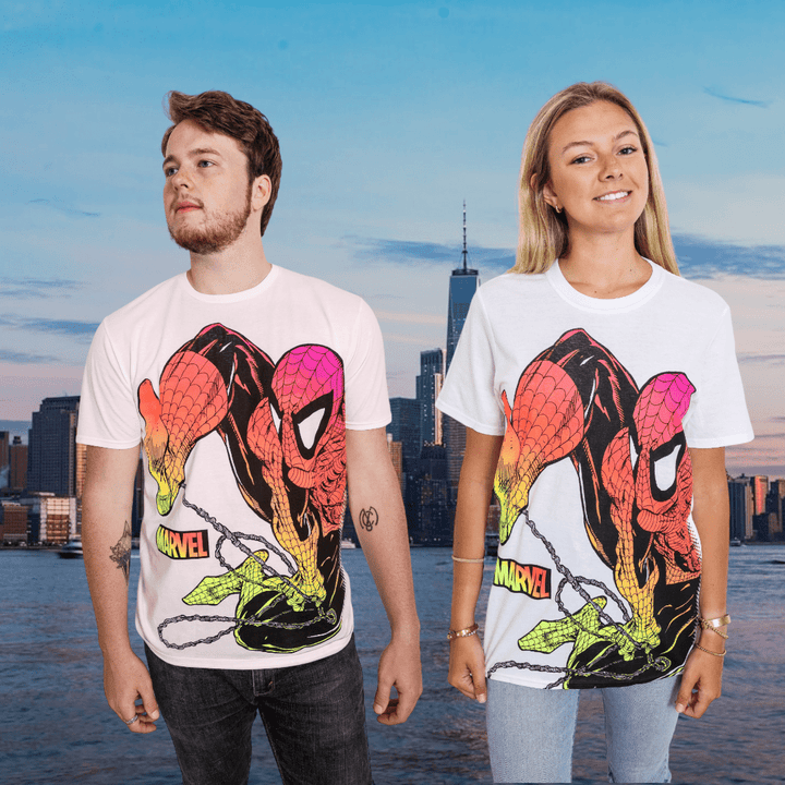Spider - Man Chromatic Marvel Adult T-Shirt - Fundom