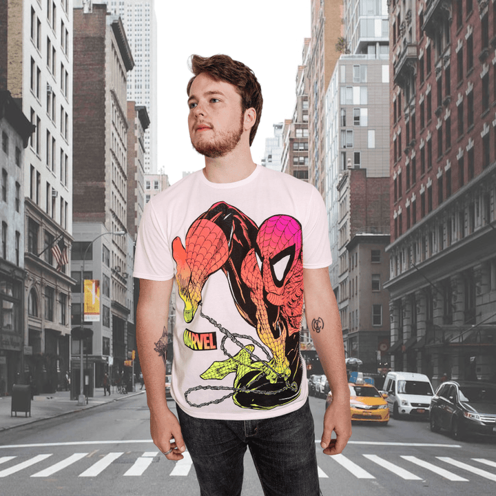 Spider - Man Chromatic Marvel Adult T-Shirt - Fundom