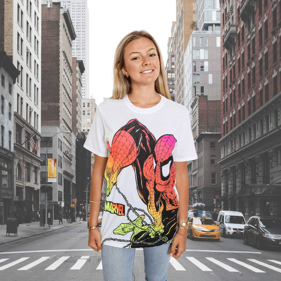 Spider - Man Chromatic Marvel Adult T-Shirt - Fundom