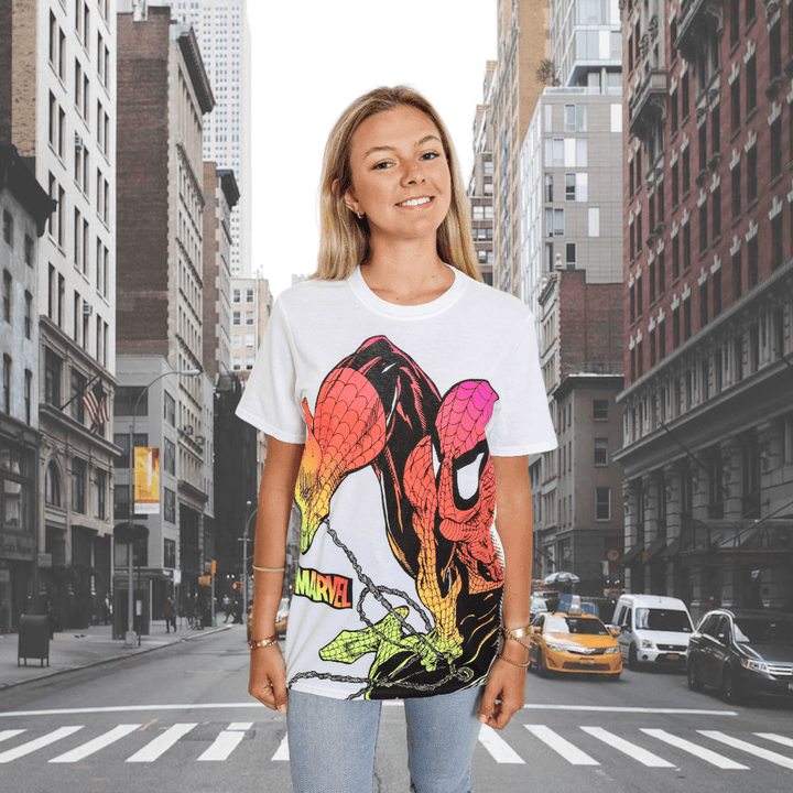 Spider - Man Chromatic Marvel Adult T-Shirt - Fundom