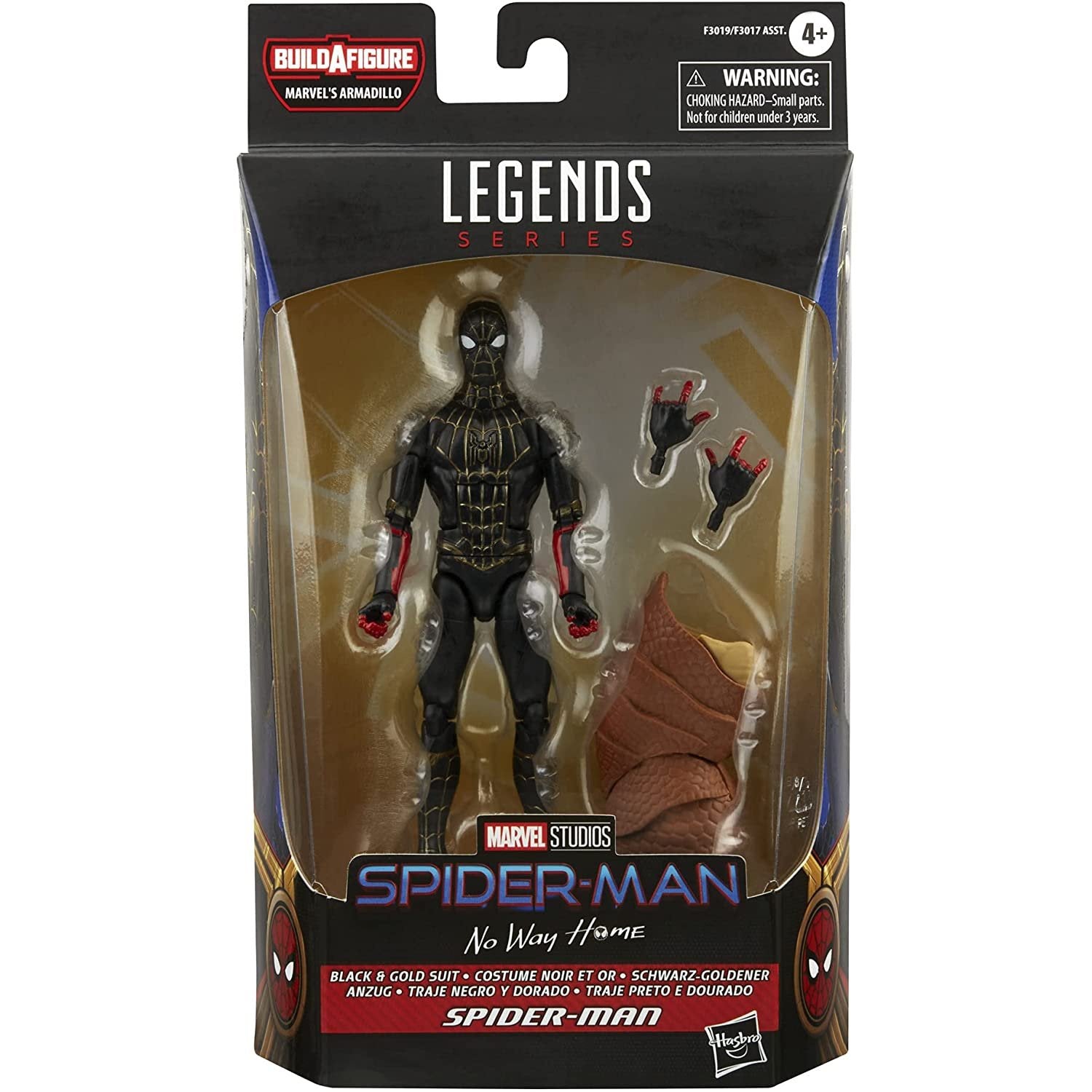 Spider - Man Marvel Legends Series Black & Gold Suit 6 - inch Collectible Action Figure - Fundom