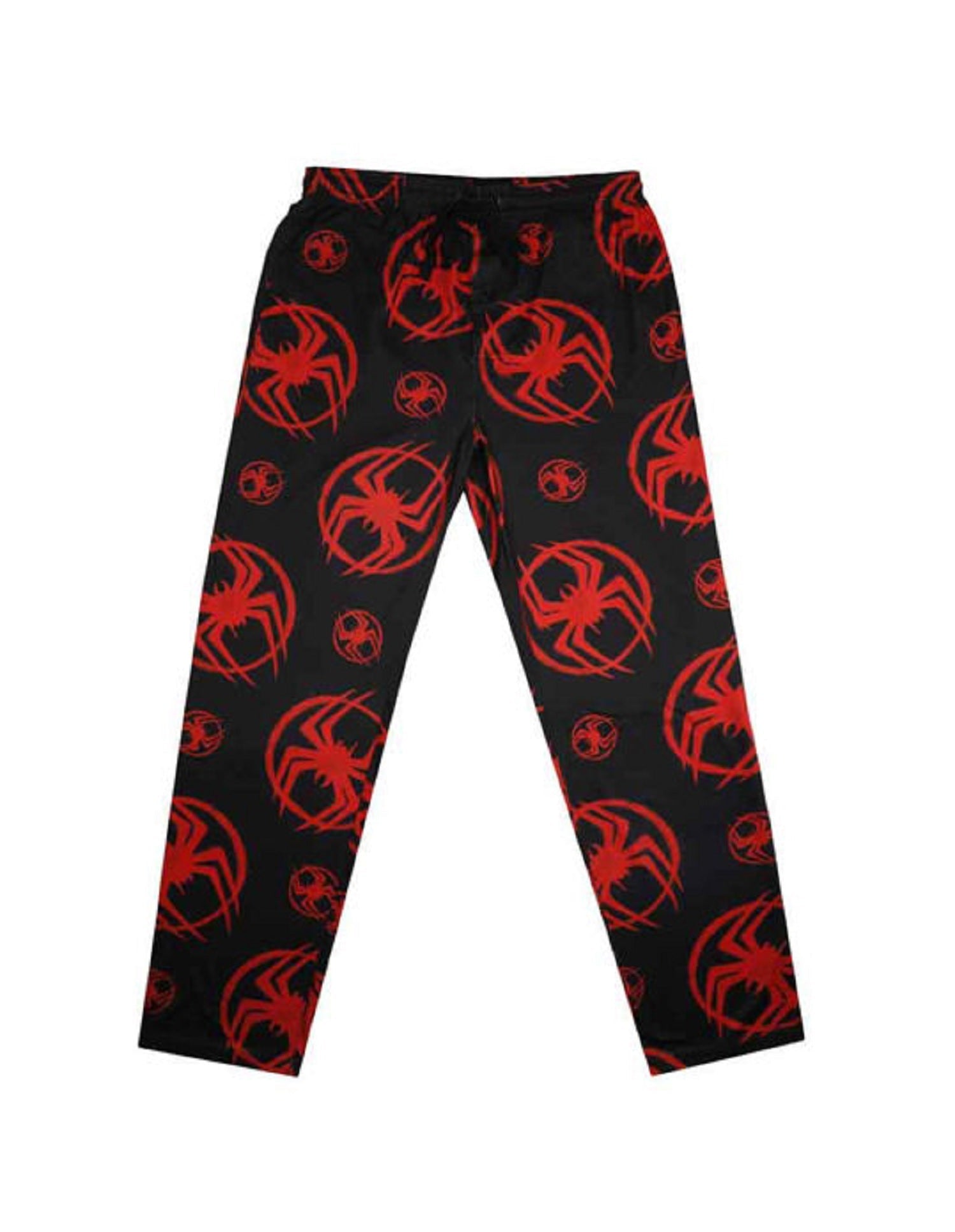 Spider - Man Miles Morales Symbol Marvel Adult Unisex Pajama Sleep Pants - Fundom