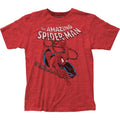 Spider - Man Spidey Swinging Marvel Comics Adult Graphic T-Shirt - Fundom